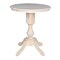 International Concepts Round 30 in Round Top Pedestal Table, 34.9 inH, Unfinished, 30 W, 30 L, 34.9 in H, Wood, Unfinished K-30RT-11P - alternate 1